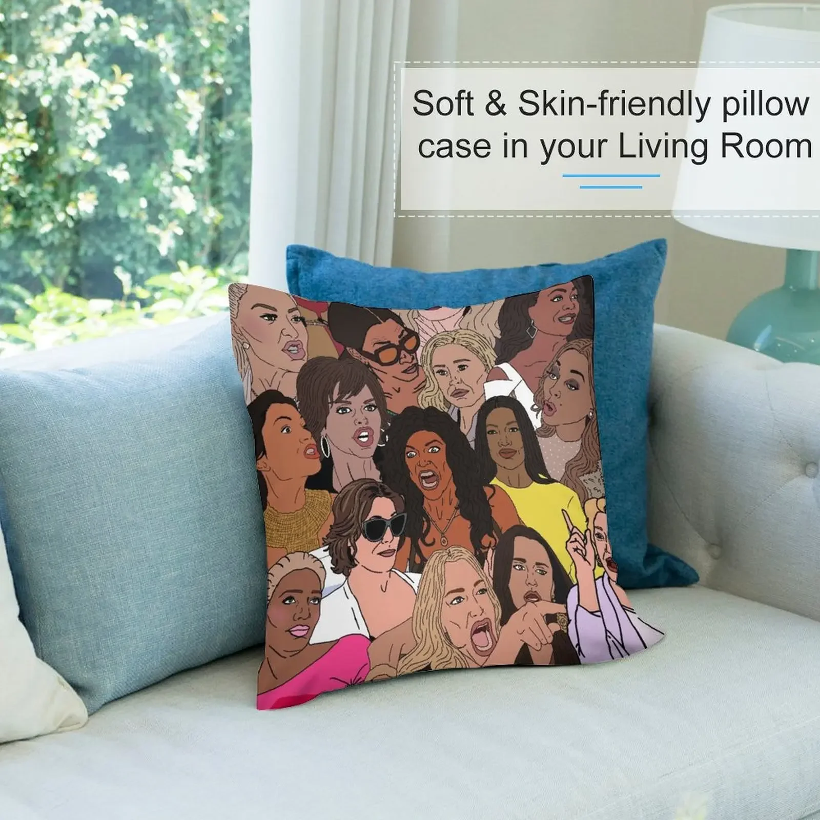 Декоративная подушка Bravo TV RHOBH RHONY RHOA RHOP