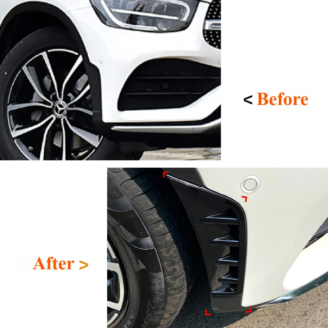 Для Mercedes Benz GLC Class GLC260 X253 C253 GLC300 2020-2023 передний бампер вентиляционная крышка