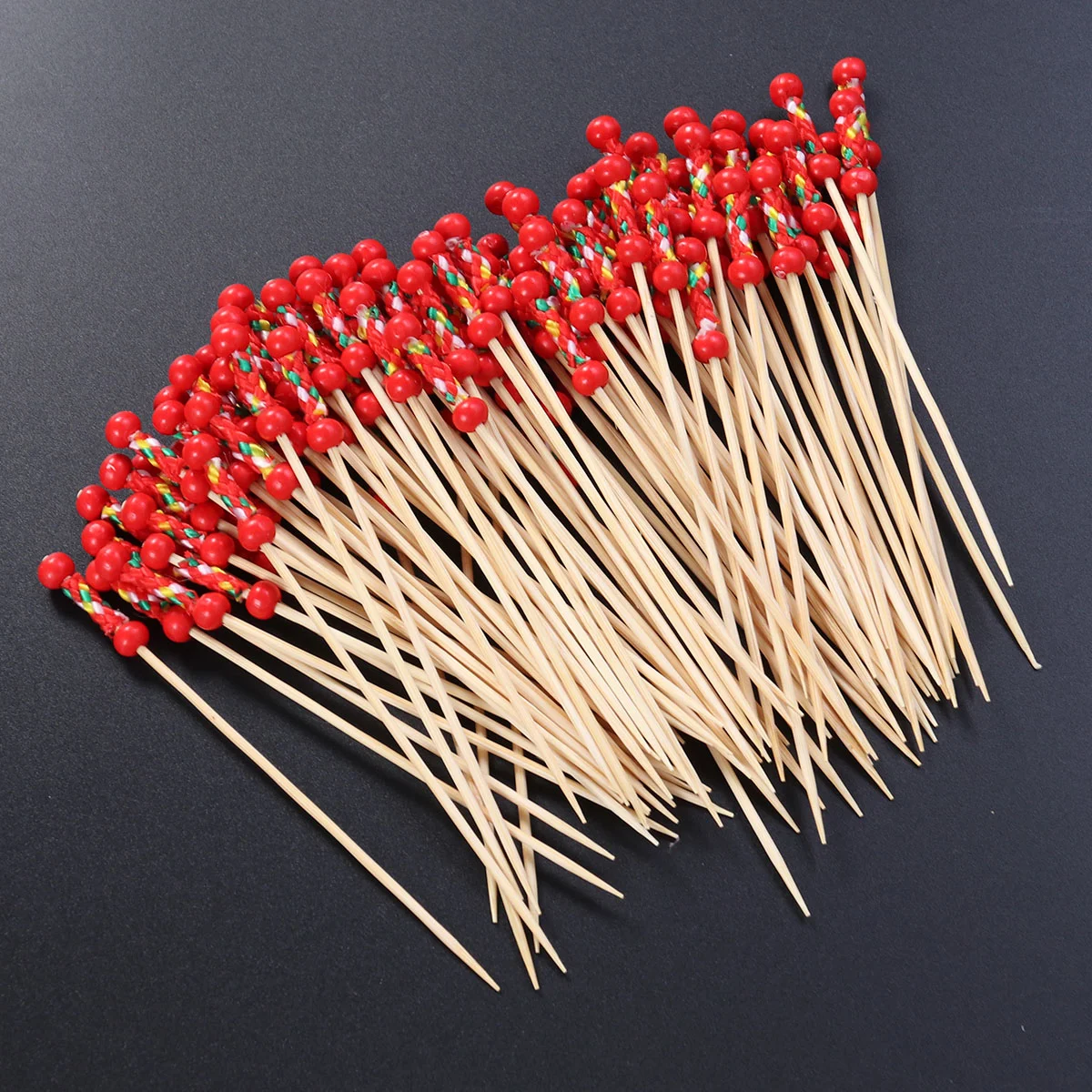 

Fancy Cocktail Sticks Toothpick Skewers Kids Drinks Cocktail Picks Fruit Toothpicks Barbecue Set Wooden Dessert Picks Picks
