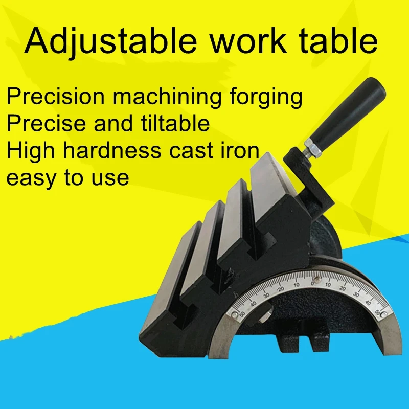 10 inches adjustable angle tiltable table CNC special milling machine cast iron precision rotary table