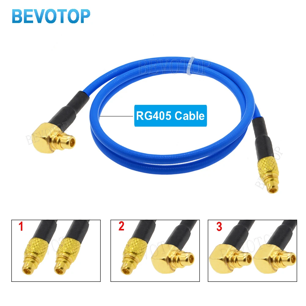 1 шт. RG405 MMCX кабель папа на прямой/правый угол 90 ° Высокочастотная вилка RG-405 086