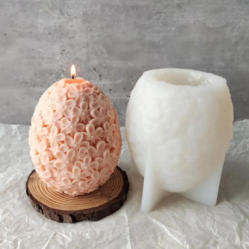 

Силиконовая форма в виде пасхальных яиц, пасхальное украшение 2023, 3D рельефные формы в виде цветов и ароматизированных свечей, форма для выпечки шоколада, домашний декор