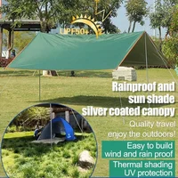 Rainproof and sun shade silver coated canopy 3x4M Silver Coated Rainproof Canopy Tent Outdoor Supplies Camping dropshipping