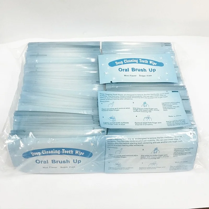 

100pcs/200pcs Deep Cleaning Teeth Wipes Teeth Whitening Aid Dental Brush Up Finger Wipe Tooth Cleaning Oral Hygiene Care Tool