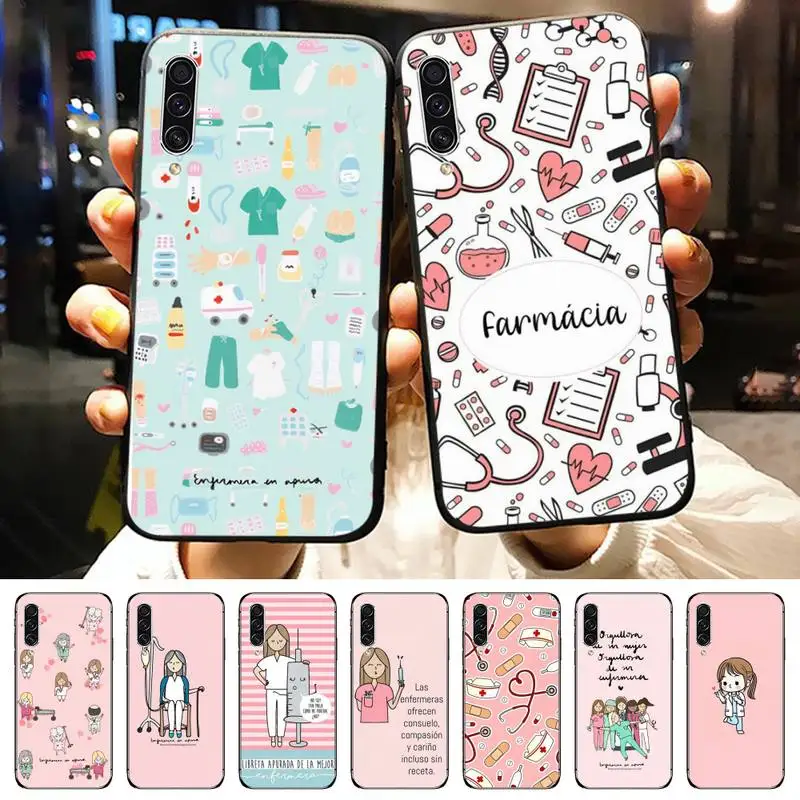 

Cartoon Medicine Doctor Nurse Phone Case For Samsung galaxy A S note 10 12 20 32 40 50 51 52 70 71 72 21 fe s ultra plus