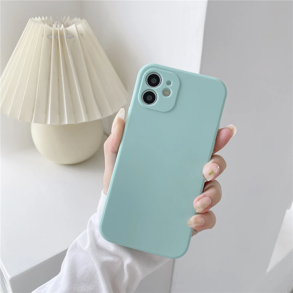 Жидкий силиконовый чехол для Xiaomi Mi 11 Lite Pro, poco X3 Slim, мягкий красный чехол для Redmi Note 9S, 10, 7, 8, 9 Shell on.