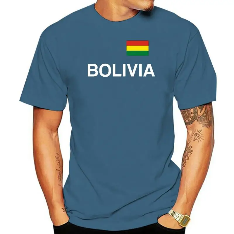 

Bolivia T-Shirt - Black with Flag Pressure S to 3XL - SUCRE BOLIVIA Morales