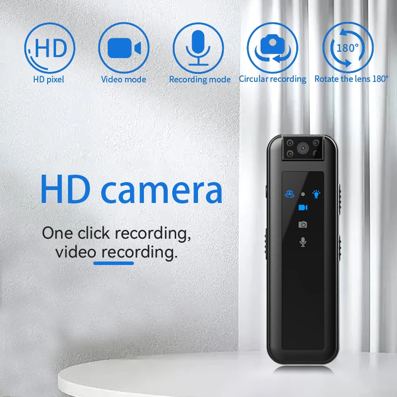 180 Degree Rotating Lens Infrared Night Vision Recorder