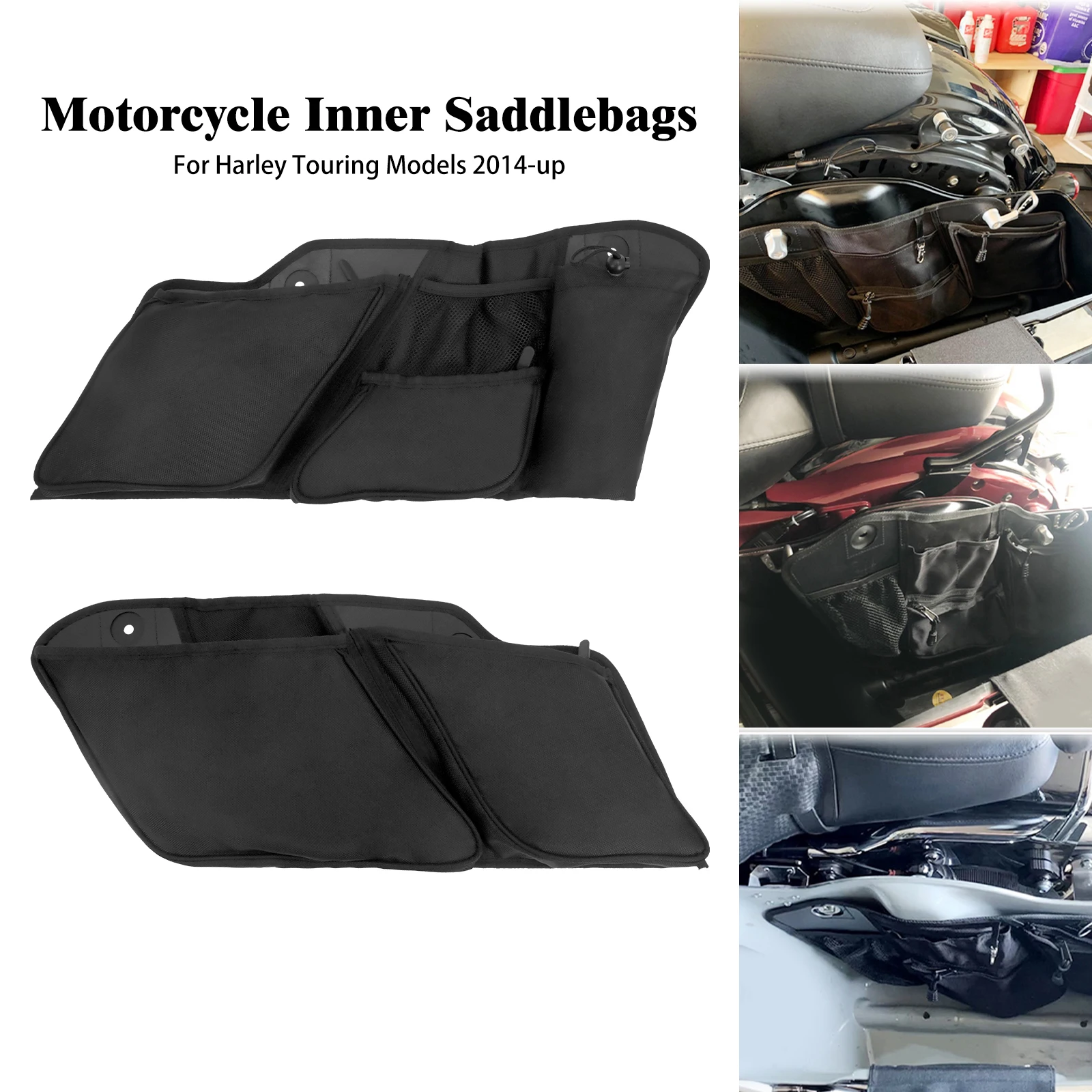 Сумка-Органайзер для хранения внутри мотоцикла сумка инструментов на молнии Harley