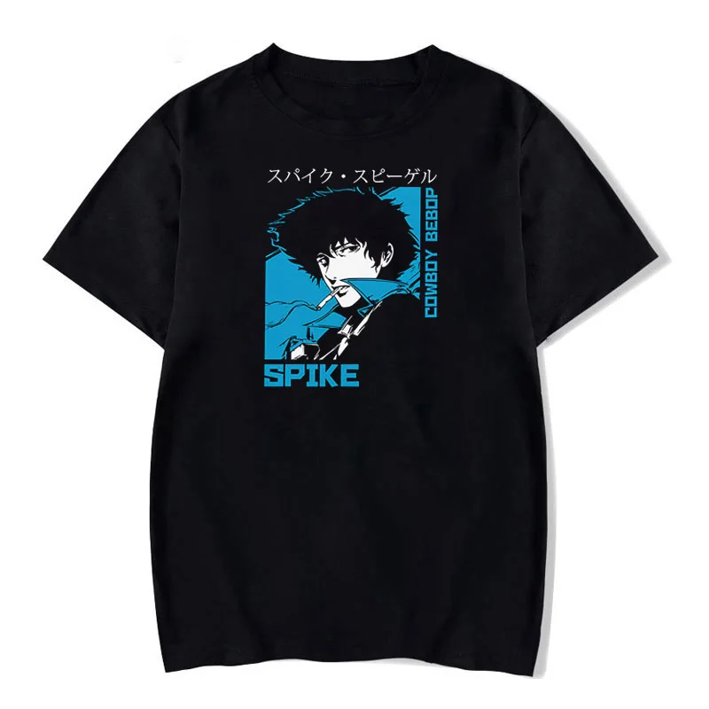 

Cowboy Bebop T-Shirts Anime Spike Printed Streetwear Men Women Fashion Short Sleeve T Shirt Harajuku Tees Tops Female Clothing
