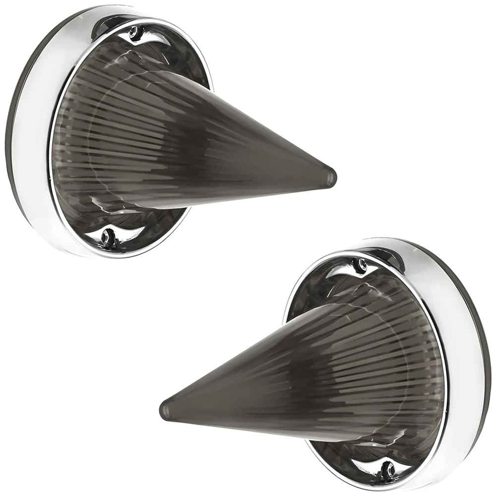 Крышка объектива указателя поворота Smoke Bomb для Touring Road Glide 3-1/4 дюйма плоский