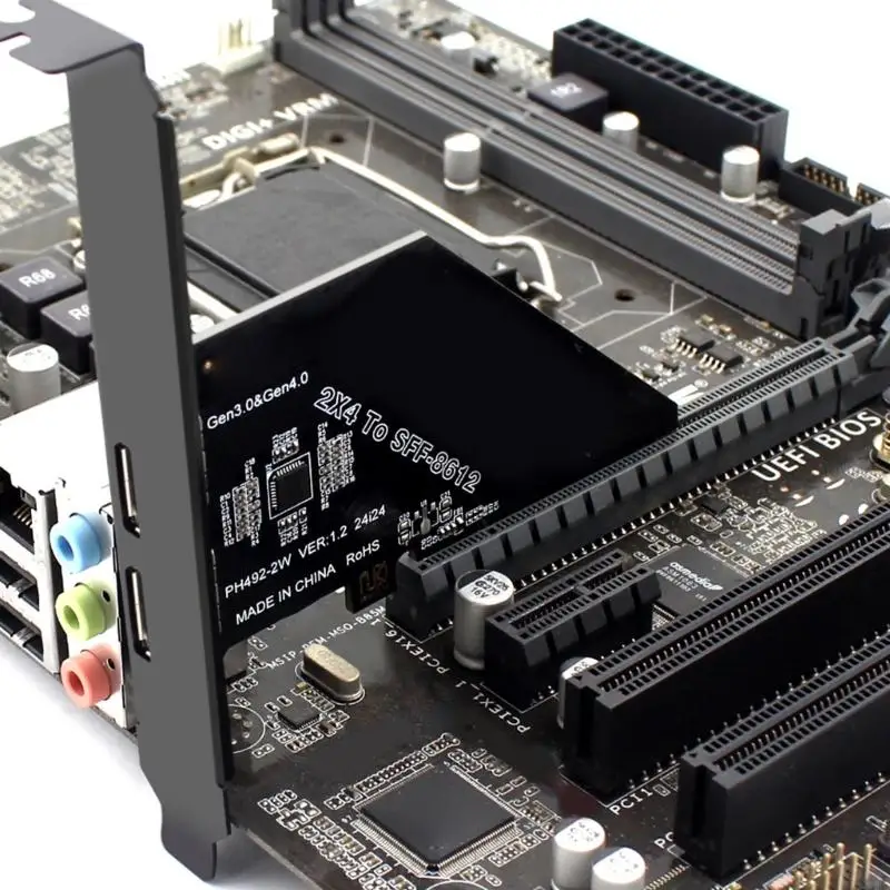 T8WC Advanced PCIExpress — 2-портовая плата адаптера расширения Oculink SFF 8611