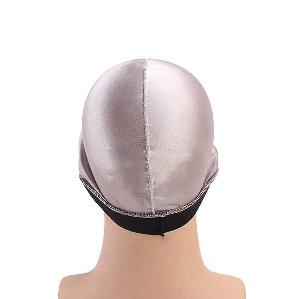 Новый капот однотонные мужские шапки Durag эластичные полиэстеровые волнистые