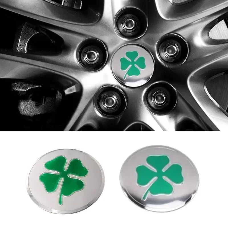 56 мм Lucky Four Leaf Clover центральная крышка колеса автомобиля наклейка на колпаки