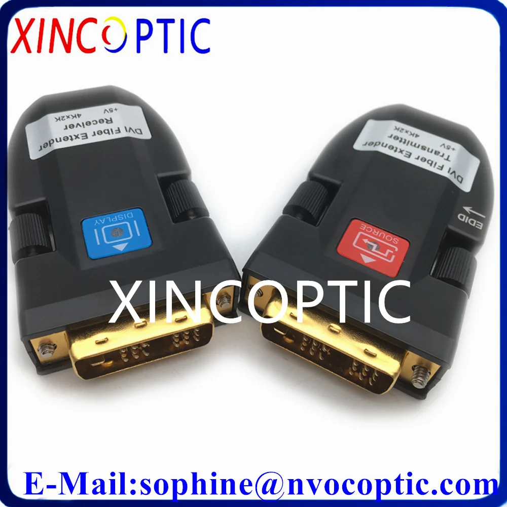 4K * 2K @ 30Hz Full HD супер мини DVI оптический удлинитель по волокну YUV 4:4:4 1310/1550nm 1XLC 18Pin DVI-D1920 * 1200P оптический трансивер