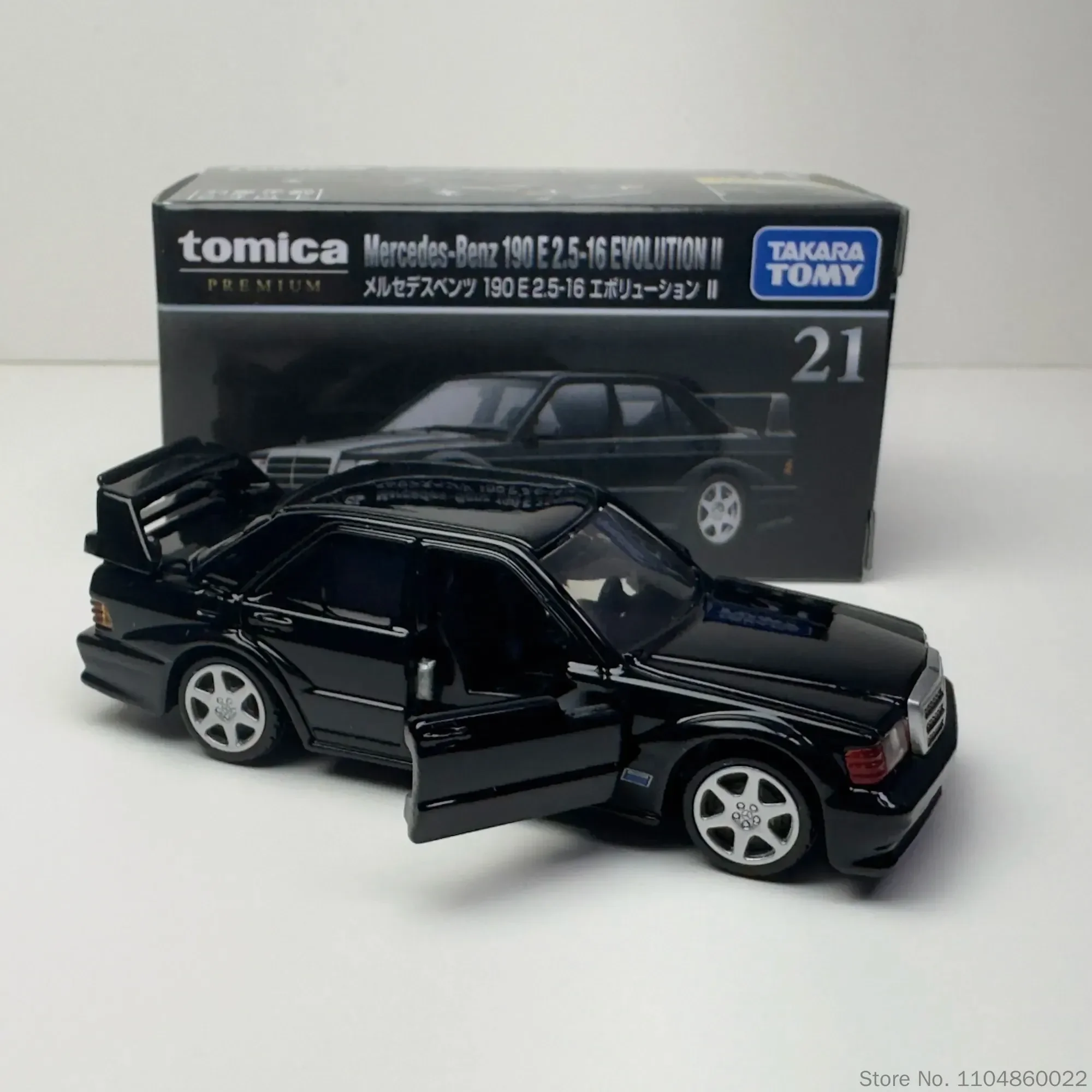 Фото Оригинальная коллекционная модель автомобиля Takara Tomy Tomica Premium Series TP21 Mercedes-Benz 190E, литая металлическая игрушка, подарок для коллекционеров №5