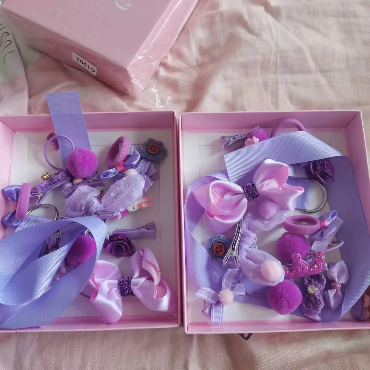 

2sets/lot Hair Clip Set Toddler Girl Hair Accessories Girls Headwear Bow FLower Animal Hair Bands Children Hairpin Gift Box