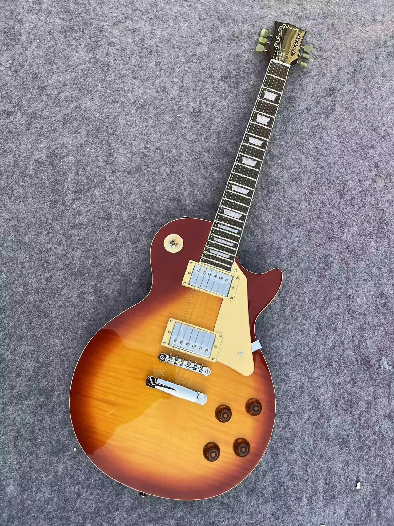 

Send in 3 days Flame Maple Top G Les Standard Brown LP Paul Electric Guitar in stock DFGFDD
