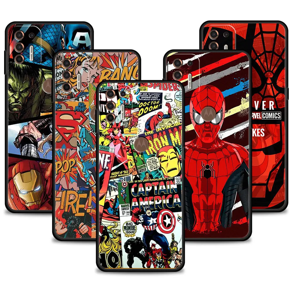 

Phone Case Marvel superheroes Fundas For Motorola G60 G31 One Fusion G60S G30 G22 G200 5G G8 Power Lite Plus G71 G9 Play G50