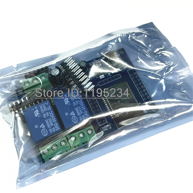 Двухканальный беспроводной релейный модуль Wi-Fi ESP32 5 в 12 В