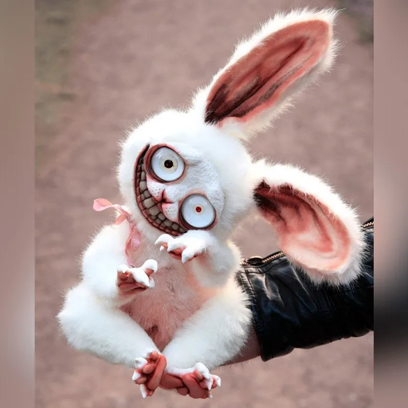 

Плюшевые игрушки Crazy Bunny 20 см, СТРАШНЫЕ КУКЛЫ, страшная игра, мягкий плюшевый кролик, реквизит для косплея, имитация кроликов, детские игрушки