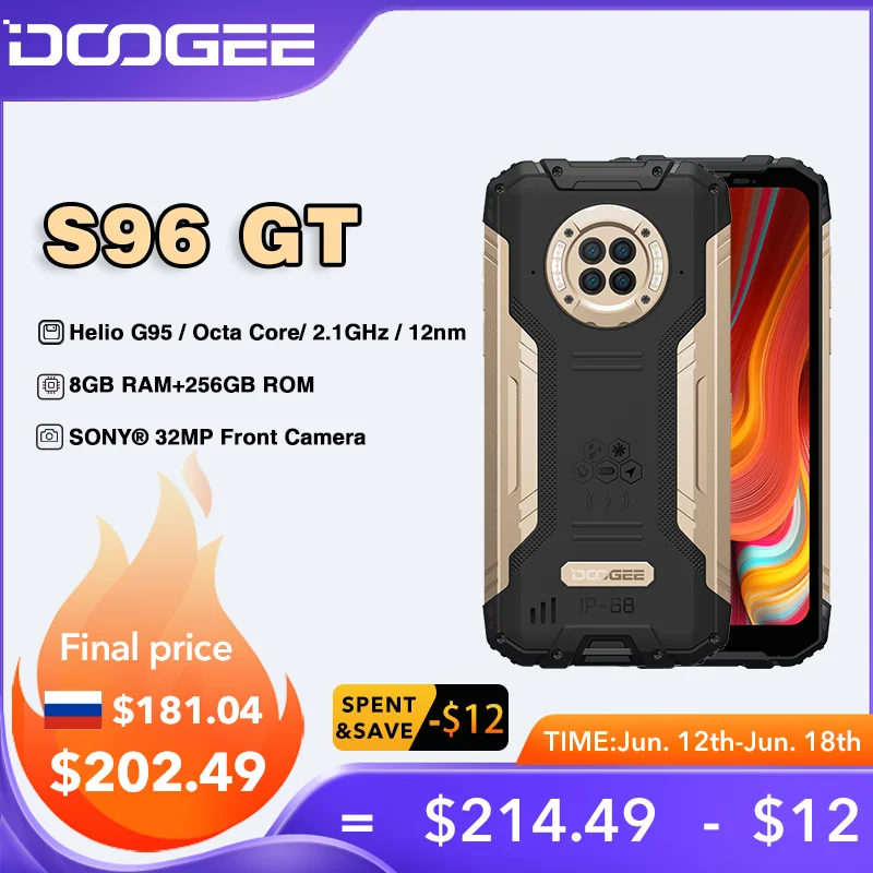 DOOGEE S96GT Rugged Phone 6.22