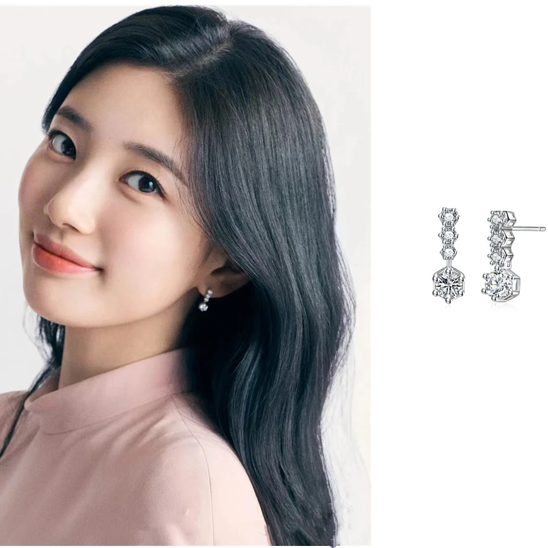

Bae Suzy anna same drama Hye gyo Song same Korean Ear Earrings For Women Girls Pendientes girl gift