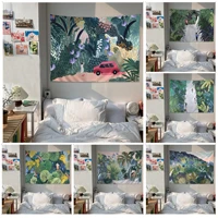 tropical plant printed tapestry art printing for living room home dorm decor wall art decor