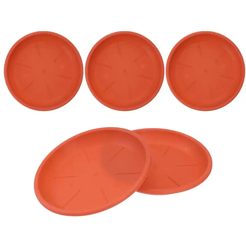 

5Pcs Plant Pot Saucer Tray Garden Succulent Saucers Drip Flower Trays Balcony Plastic
