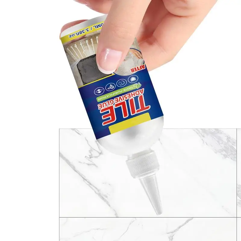 

Tile Paste Adhesive Portable Sealed Carpet Glue 100ML Tile Repair Kit Household Ceramic Tile Glue For Kitchen Bathroom Shower