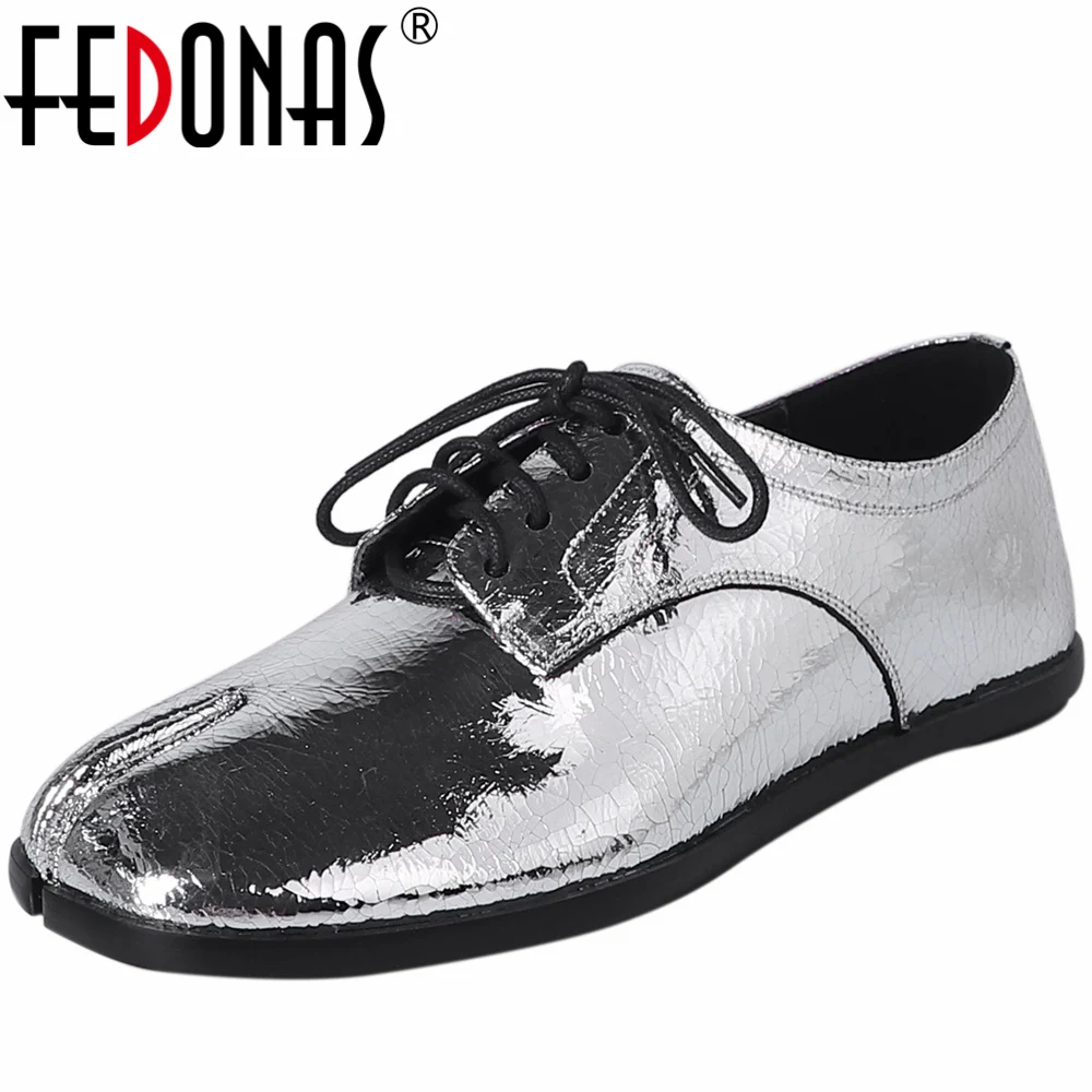 

FEDONAS/лаконичные женские туфли на высоких каблуках на шнуровке; Натуральная кожа; Низкий каблук; Модный дизайн; Сезон весна-осень; Повседневная Офисная Женская обувь; 2023