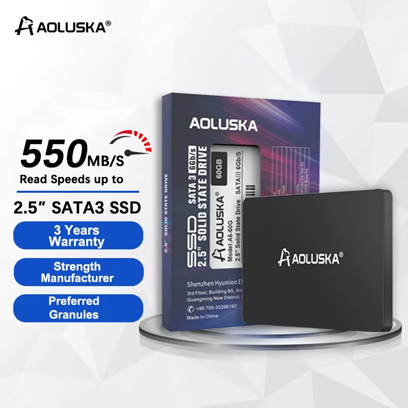 256 ГБ SSD 128 2.5 SATA 3 Твердотельный накопитель 512 1 ТБ внутренний SATA3 HD 125 Настольные ПК