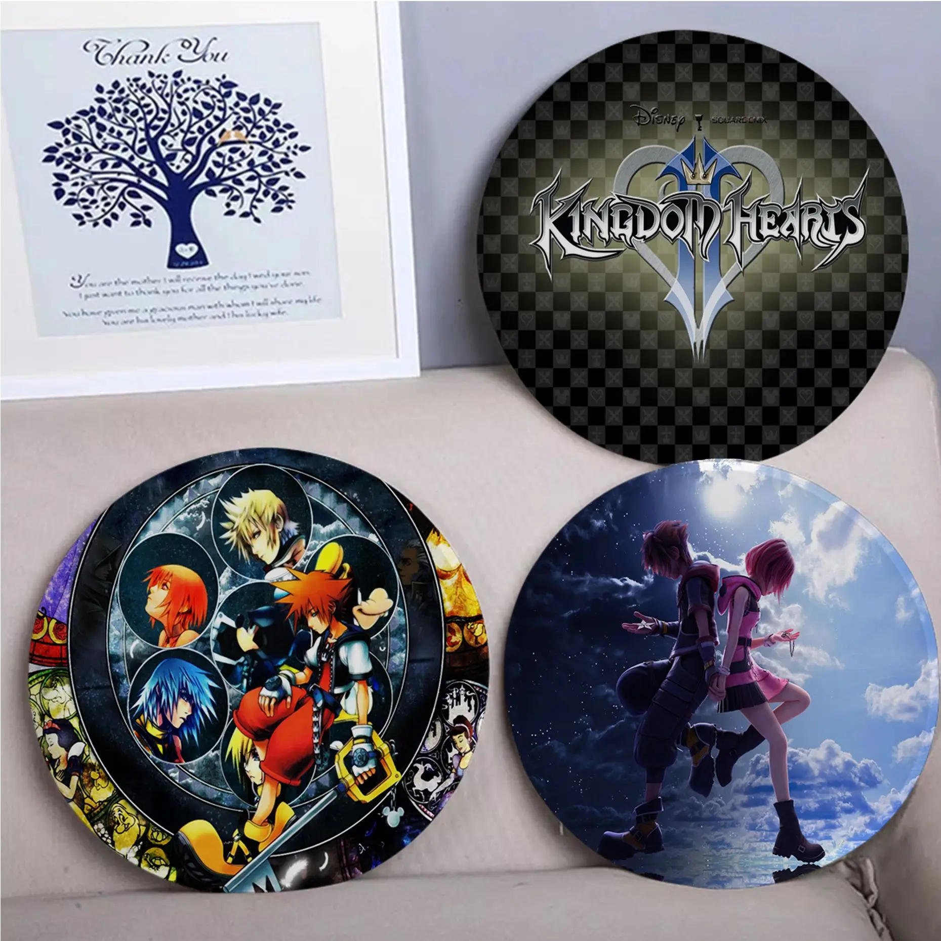 

Disney Kingdom Hearts Modern Minimalist Style Seat Pad Household Cushion Soft Plush Chair Mat Winter Office Bar Seat Mat
