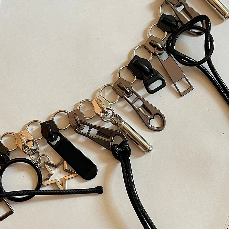 Ожерелье с гальваническим покрытием на молнии в форме звезды