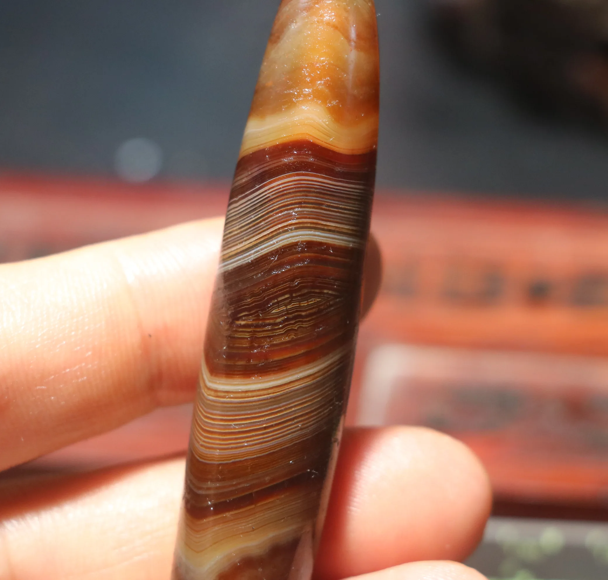 Энергетический Тибетский Старый Агат естественные насыщенные линии шелкопряда