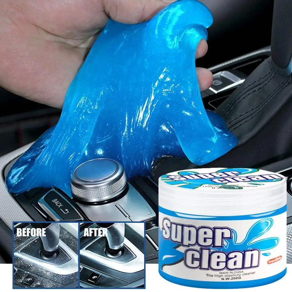 

200g Car Cleaning Glue Powder Cleaner Magic Cleaner Computer Keyboard Gel Clean Car Remover Tool interior Home Dust M2U3