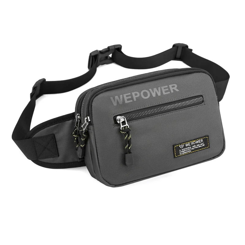 

Waterproof Nylon Waist Bags Men Fanny Pack Casual Belt Bag Multilayer Phone Pouch Male Chest Pack Gray Bumbag 2022