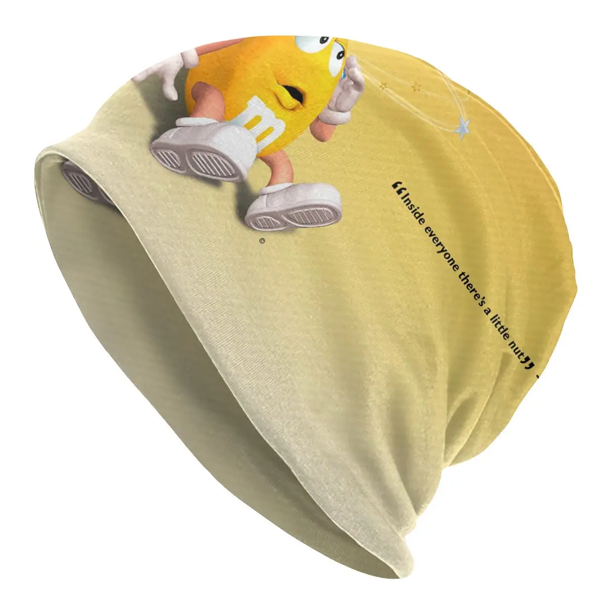 

Unisex M And M's Candy Chocolate Cartoon Slouchy Beanie Hat Men Women Hippie Knitted Skullies Beanies Caps for Winter Ski