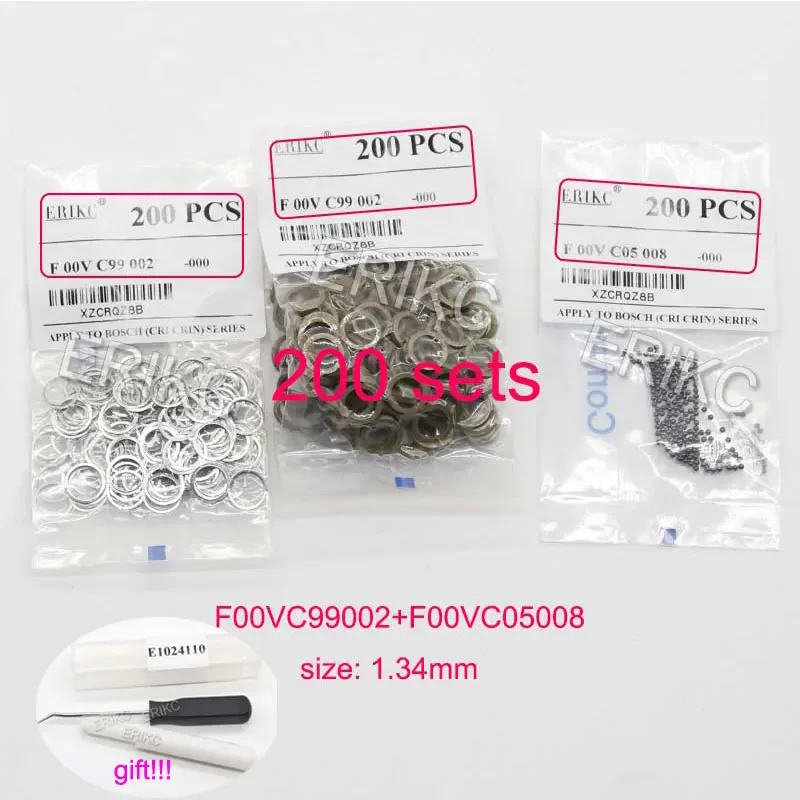 

Комплекты для капитального ремонта ERIKC F00VC99002 Стальной шарик 1,34 мм F00VC05001 Керамический шарик 1,5 мм F00VC05009 F00VC05008 F00RJ02177 для