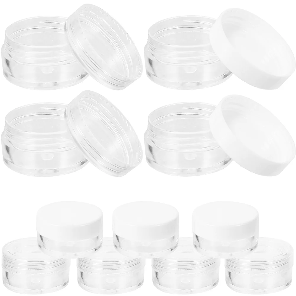 

24 Pcs Trial Bottle Empty Cream Jars Travel Storage Facial Container Ps Cosmetics Sub Plastic Face Bottles Sub-packing
