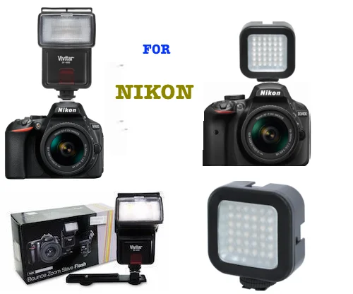 

Speedlight Flash + 36 LIGHT LED for Nikon D7100 D7000 D5100 D3200 D3100 D3400