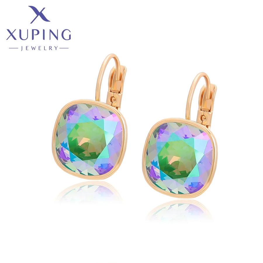 

Xuping модные ювелирные изделия, Новое поступление, элегантные серьги с квадратными кристаллами для женщин, рождественский подарок A00414921