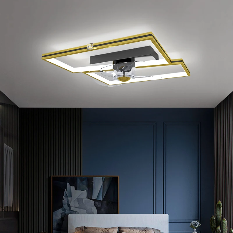 Домашняя креативная Светодиодная потолочная лампа с вентилятором и