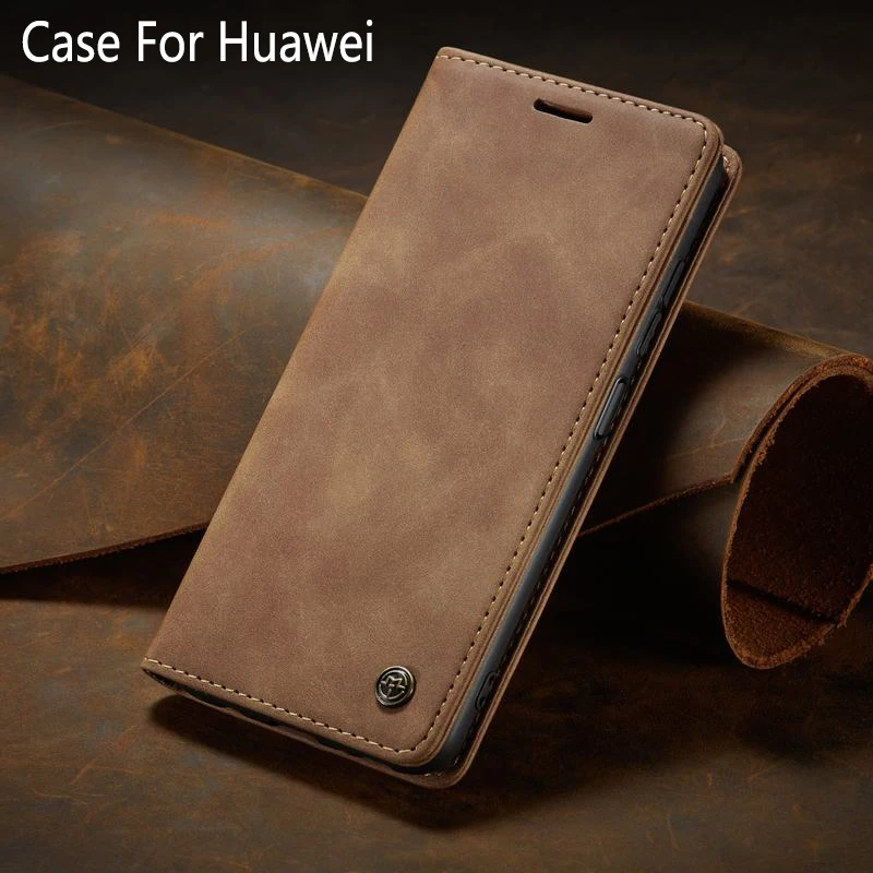Кожаный чехол-кошелек для Huawei P50 Mate 30 Pro P40 P30 P20 Lite 3 Nova 3E 4E 6 SE 7i P Smart Y7S Y7A |