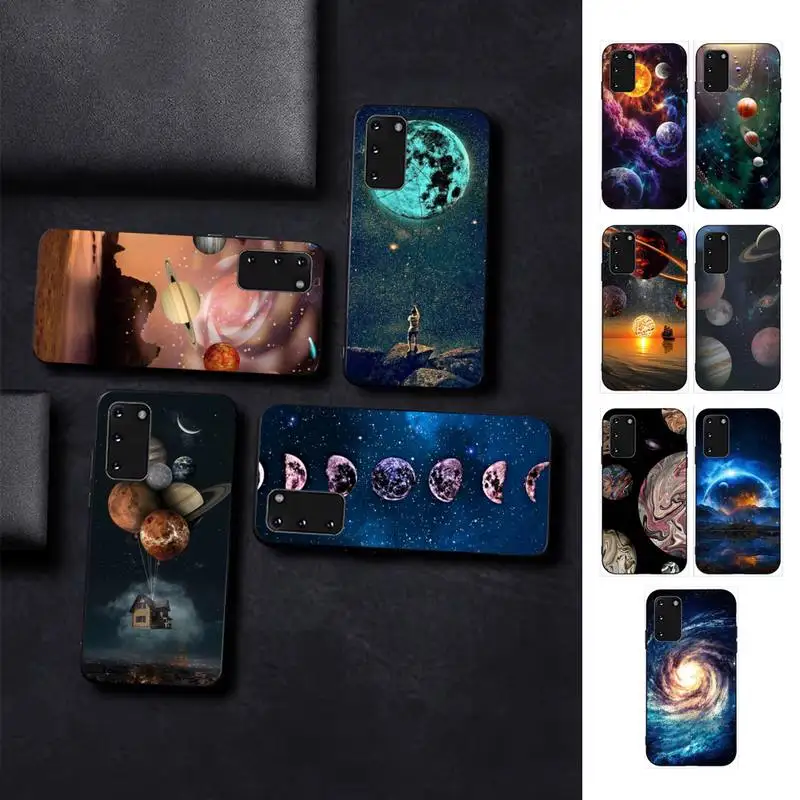 

Space Planet Moon Phone Case for Samsung S10 21 20 9 8 plus lite S20 UlTRA 7edge