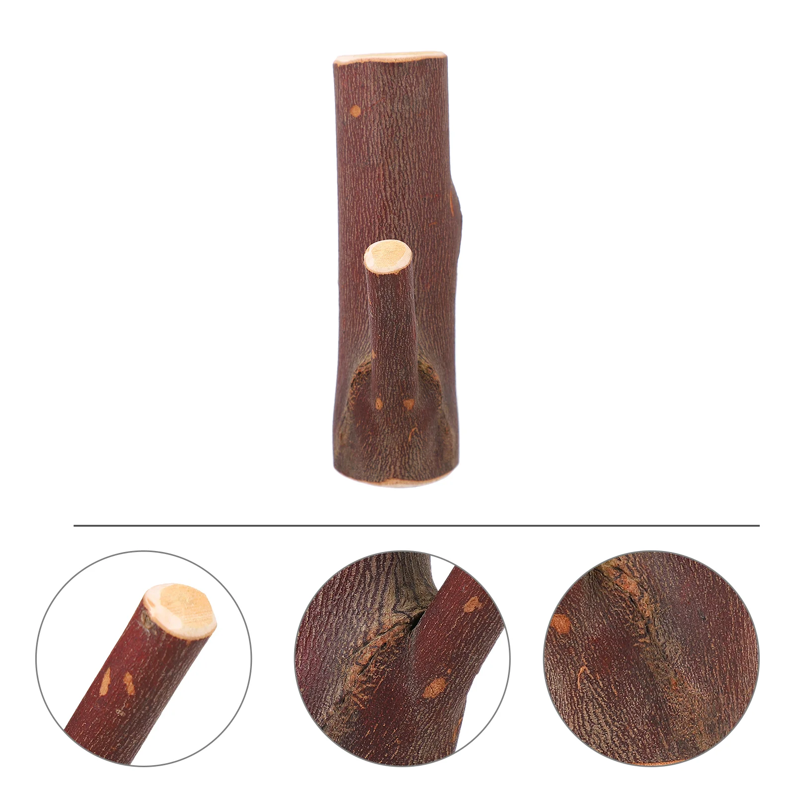 

Wooden Hook Wall Hanger Practical Sundries Organizer Punch Free Hanging Hook