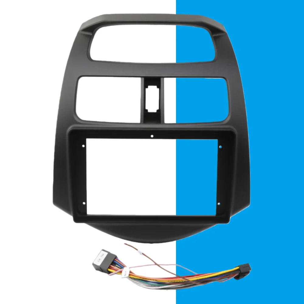 Фото 9-дюймовые радиоприемники для Chevrolet Spark 2010-2016, двойной Din DVD, стерео панель, установка приборной панели, монтажная рамка №4
