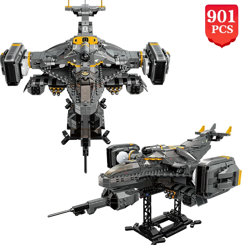 

Military Titan Attack Aircraft Building Blocks Model Technical Ideas Children Assemble Bricks Toys To Give Boys Birthday Gifts