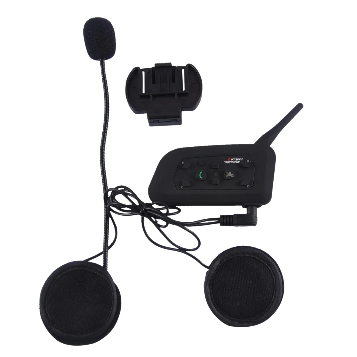 

EJEAS V6 Pro Helmet Intercom Headset Motorcycle Bluetooth 1200m Interphone Communicator Full Duplex for 6 Riders Waterproof