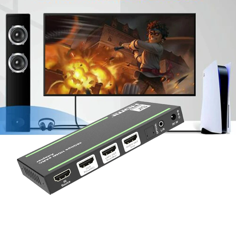 Фото Аудио-экстрактор, совместимый с HDMI, 48 Гбит/с №4